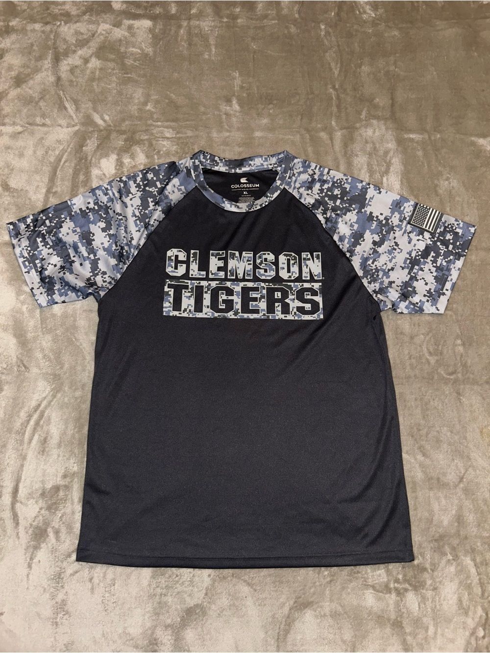 Clemson Tigers Colosseum Performance Tee Digital Camo XL